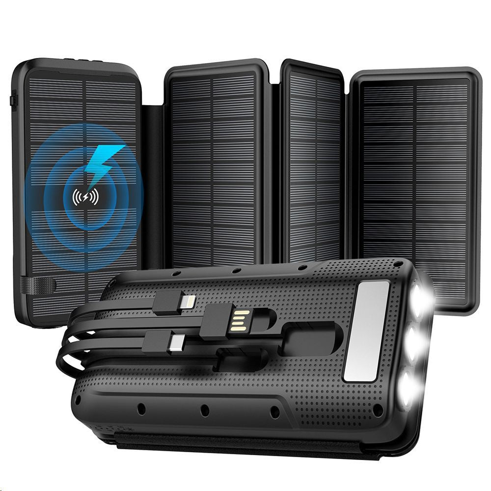 Wireless Fast Charging with Built‑In Cables for Outdoor & Emergency Use