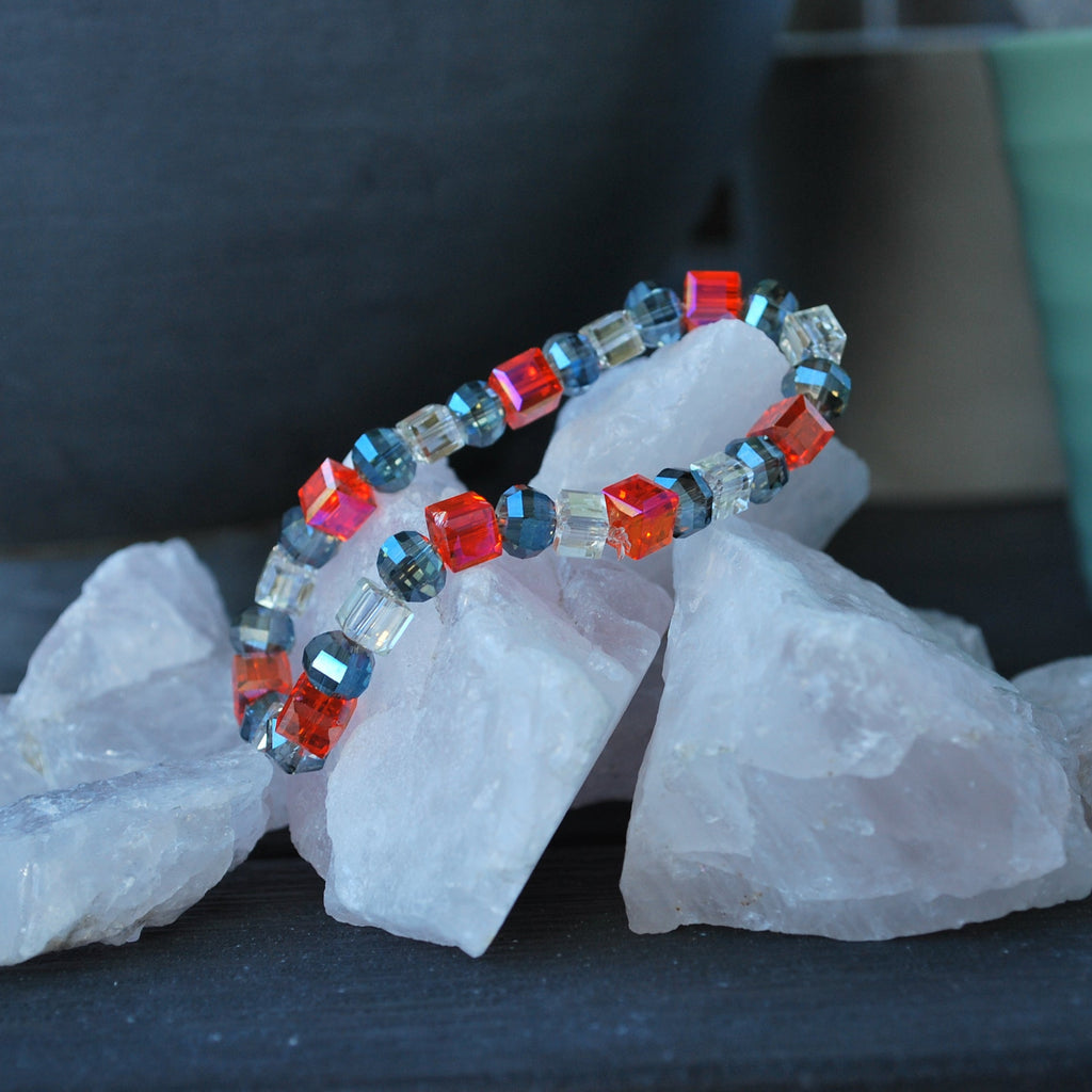 Breath-taking Sparkling Glass Beads Bracelets you never see anything like it